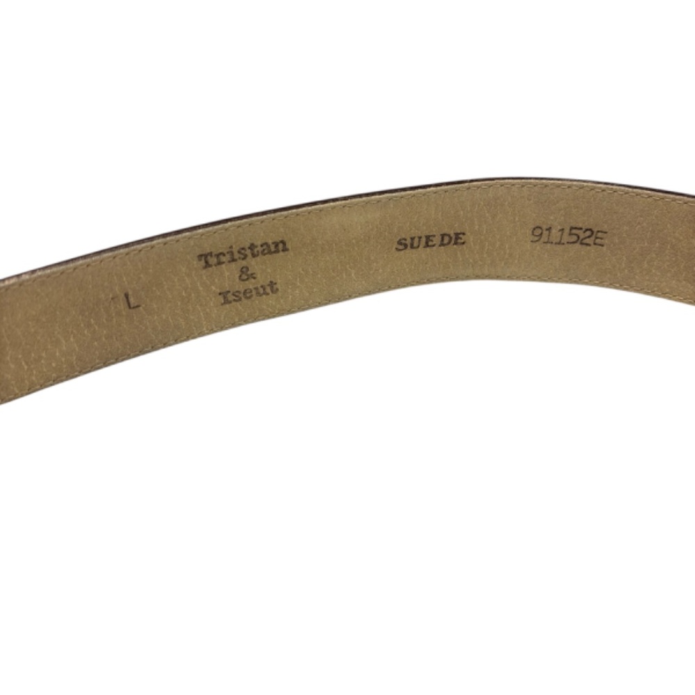 Brown Tristan Two Tone Leather Belt - Picture 4 of 7